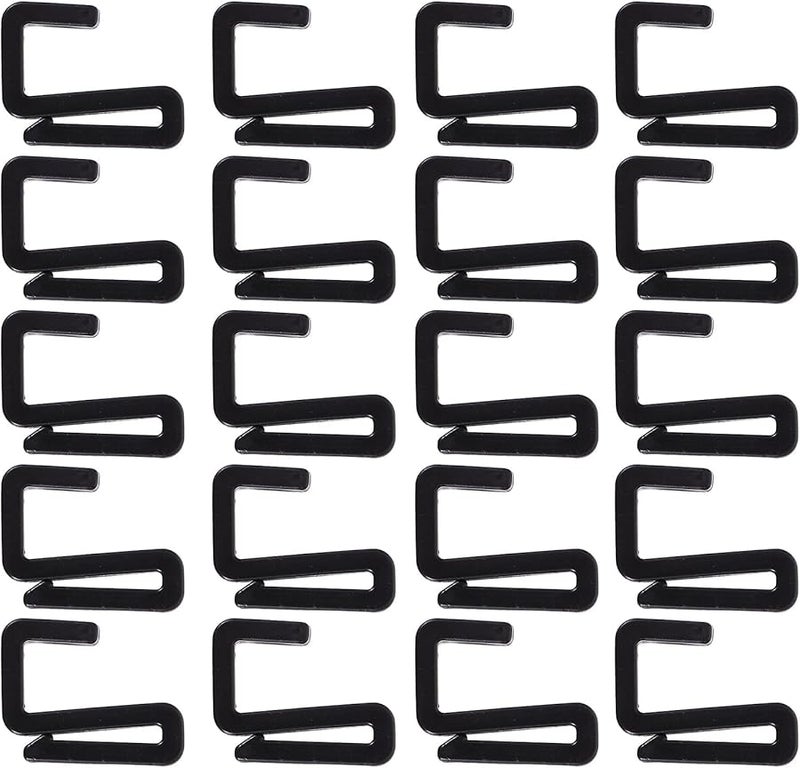 20pcs 2mm Plastic S Hooks For Hanging Clothes Kitchen Utensils Towels Tools - Image 1